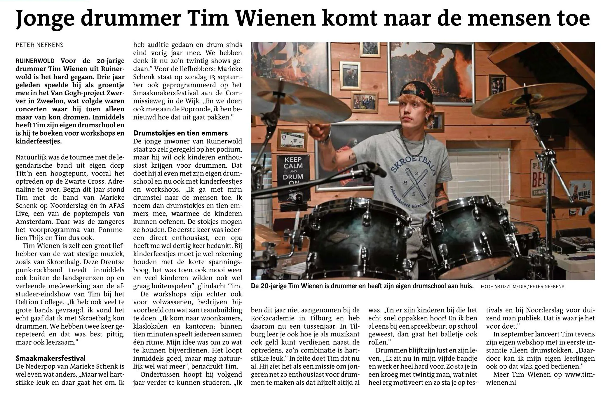 Interview Meppeler Courant in de media 1