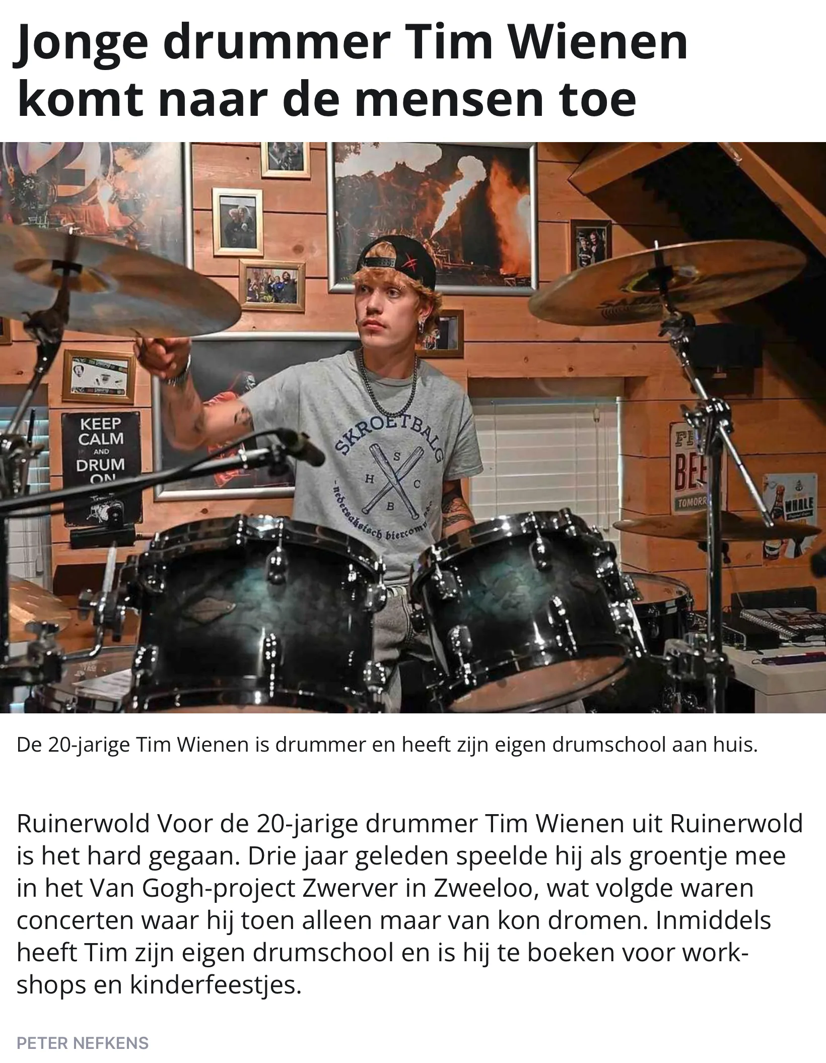 Interview Meppeler Courant in de media 2